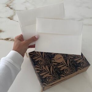 Canva set of 50 empty 5x7 envelops